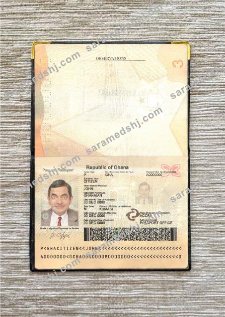 Ghana passport photo look